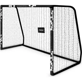 Neo-Sport Fußballtor Fußball Tor für Kinder und Erwachsene Mit Schutzhülle 300 x 200 x 120 cm Schwarz
