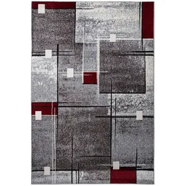 OTTO home Teppich OTTO HOME "Deblin" Gr. 6, rot, B:200cm H:9mm L:300cm, Kunstfaser, Teppiche, Teppich, weicher Flor, Kurzflor, Karo-Design, modern, geometrisches Muster