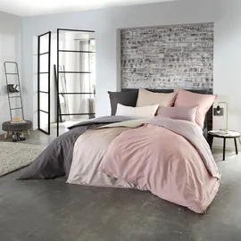 KLEINE WOLKE Linda unifarben Taupe 135 x 200 cm + 80 x 80 cm