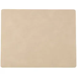 LINDDNA Tischset Nupo L Square Leder Beige Sand (Large)