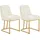 Woltu Esszimmerstuhl Samt beige 2er Set