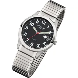 REGENT Herren-Uhr Analog Quarz Metall 37 mm F-895