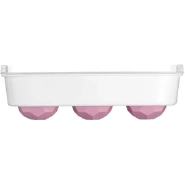 Westmark Eiswürfelbereiter mit Deckel »Crystal«, – Violett/Weiß