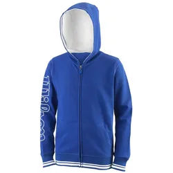 Wilson Kapuzenjacke Hoodie Team II Full Zip royalblau Kinder