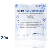 20x Horn Medical Sofort-Kältekompresse Einmal-Kühlpad 15 x17cm kein Vorkühlen