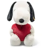 Steiff 024375 - Snoopy Love, 30 cm, Plüsch-Hund aus der Comicserie Peanuts