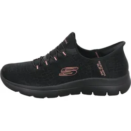 SKECHERS Summits Black Mesh / Black / Rose Gold Trim 39
