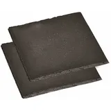 KESPER 38110 Untersetzer aus Schiefer 13 x 13 cm, 2er Pack)