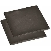 KESPER 38110 Untersetzer aus Schiefer 13 x 13 cm, 2er Pack)