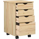 vidaXL Rollschrank 34 x 39 x 56 cm Braun