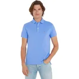 Poloshirt SLIM POLO hochwertige Baumwoll-Piqué Qualität TOMMY HILFIGER Blue Spell