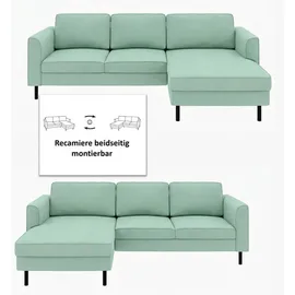 Home Affaire Eckcouch Cord 2-Sitzer Mint