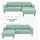Home Affaire Eckcouch Cord 2-Sitzer Mint