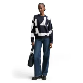 Tom Tailor Sweatshirt Gemustert Blau 34