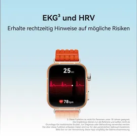 Huawei Watch Fit 5 Pro BT 44 mm Titangehäuse Weiß Nylonarmband Orange