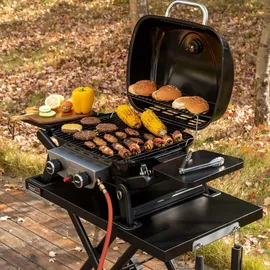 Royal Gourmet 2-Brenner Tragbarer Gasgrill schwarz