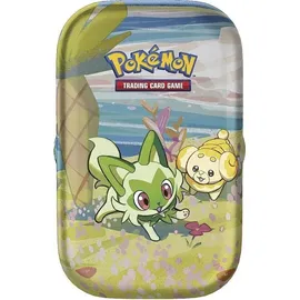 Pokémon Mini-Tin-Box Karmesin & Purpur Nebel der Sagen Boninu (2 Boosterpacks & 1 Stickerbogen)