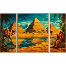Schipper Malen nach Zahlen Triptychon 1 St. Ägypten 50 x 80 cm