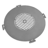 Cook King Feuerschale 78 cm Stahl silber