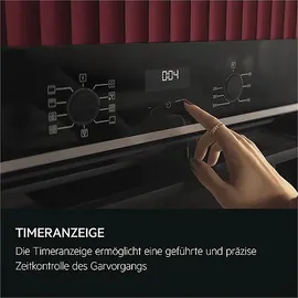 AEG OO10HSM (OU5AE20SM+HE604062XB), Einbauherdset (Strahlungsbeheizte Kochzonen, A+, 72 l)