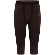 Odlo Performance Warm Blackcomb 3/4 Lauftight Herren-Braun, Größe S