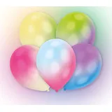 amscan® Luftballons LED Farbverlauf mehrfarbig, 5 St.