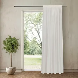 Feel of Nature Gerster Collection Fertiggardine Feel Nature 140 x 245 cm Baumwolle Weiß