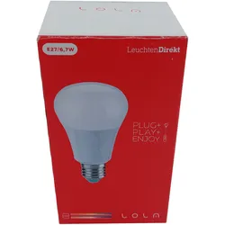 Leuchten Direkt LED Leuchtmittel Lola Birnenform E27 6,7W 550lm RGB Farbwechsel