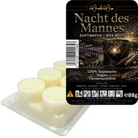 WonderWax Duftwachs Wax Melts für Duftlampe, 6 Kreise Duftmelt Wachsmelt Sojawachs Duftwachs Würfel für Raumdüfte, Wachs Duftöl Winter Indoor Schmelzen für Aromalampe Nacht des Mannes