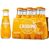 Crodino Biondo alkoholfreier Aperitif, 6 × 98 ml – Italienischer Classic Aperitivo, bittersüß & spritzig, über 30 Kräuter- & Fruchtnoten, ideal für alkoholfreien Spritz