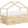 ML-Design Hausbett 80 x 160 cm Kiefer natur beige