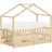 ML-Design Hausbett 80 x 160 cm Kiefer natur beige