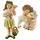 Loberon Figur 2er Set Clarisse handbemalt bunt