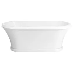 Casa Padrino Jugendstil Badewanne Weiß 170 cm - Freistehende Retro Stil Badewanne