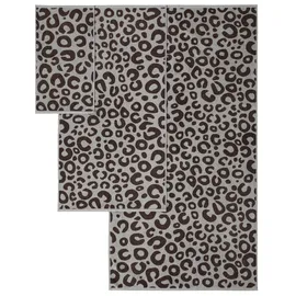 OTTO home Anna Leopardmuster Handtuchset 8-tlg. grau