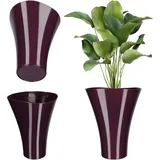 KADAX Blumentopf aus Kunststoff, Blumentopfschutz, 16.5 cm, Violett ⌀ KADAX