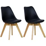 Esszimmerstühle Küchenstühle Stuhl gepolstert Kunstleder Massivholz #942-24