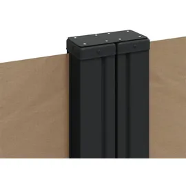 vidaXL Seitenmarkise 120 x 1200 cm grau Polyester