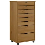 vidaXL MOSS Rollschrank 80 x 40 x 75 cm Honigbraun