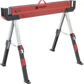 TOOLCRAFT TO-7726197 Stahl Sägebock höhenverstellbar 300 kg (B x H x T) 520 x 620 x 1088 mm 9.3 kg 1 St.