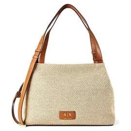 Armani Exchange Alice Henkeltasche Polyurethan Brown/White