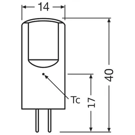 Osram LED-Lampe PIN 2,6W G4 warmweiß 1 St.
