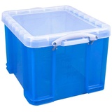 Really Useful Box Aufbewahrungsbox 35,0 l transparent, blau 48,0 x 39,0 x 31,0 cm