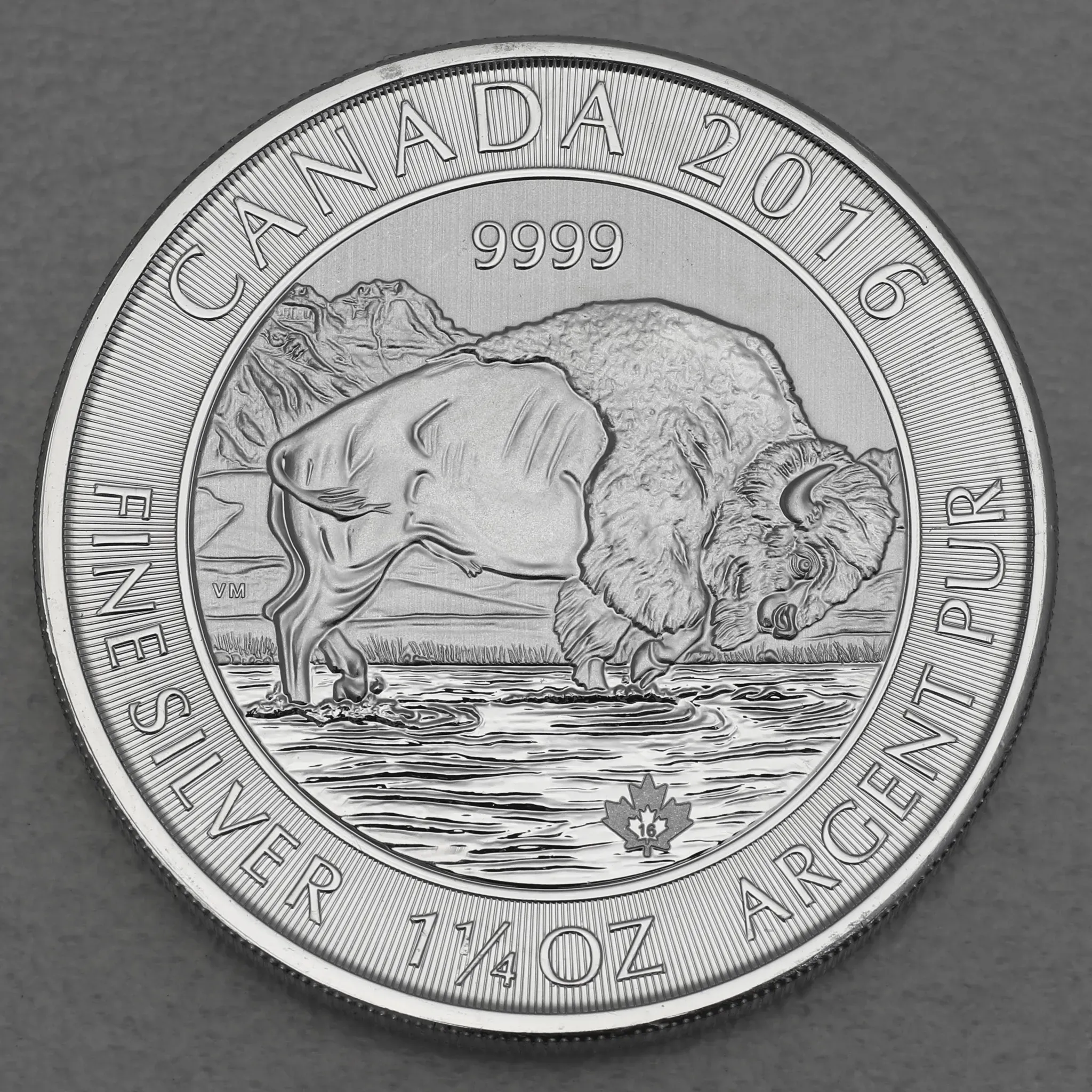 Silbermünze 1 1/4oz Kanadischer Bison 2016 (Kanada)