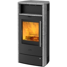 FIREPLACE Torino Stahl schwarz/Speckstein