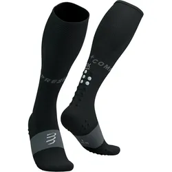 Compressport Unisex Full Socks Oxygen schwarz