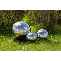 Köhko Gartenkugeln 15 x 25 x 40 cm Silber/Weiß