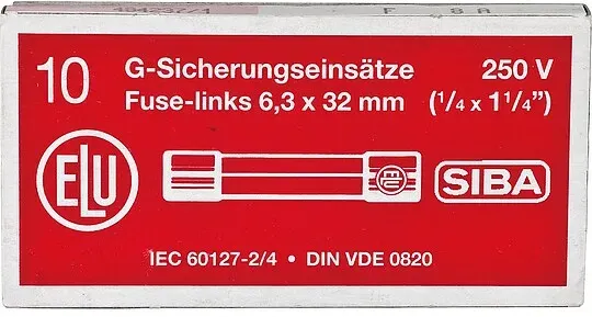 Feinsicherung flink Glasrohr 10 A (6,3x32 mm) - 10 Stück