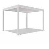 Weide Pergola 3 x 4 m inkl. 4 Seitenteile Beige