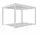 Weide Pergola 3 x 4 m inkl. 4 Seitenteile Beige